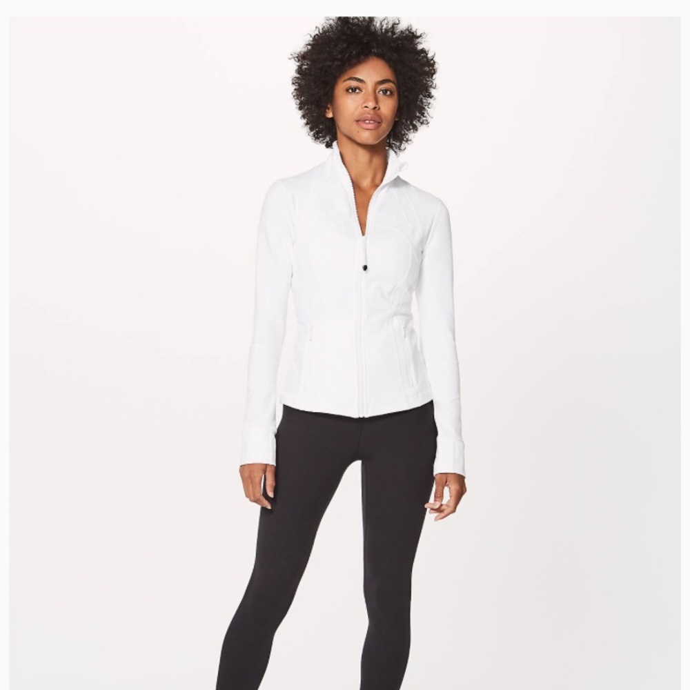 White lulu lemon jacket